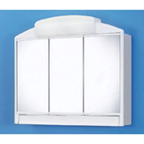 ARMARIO BAÑO 3 PUERTAS CON LUZ 59X51X16CM