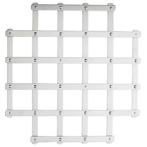 SALVAMANTEL EXTENSIBLE 27X26CM INOX.