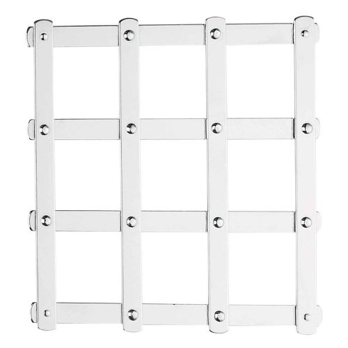 SALVAMANTEL ACERO CROMADO 150X150MM