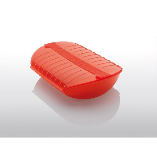 ESTUCHE VAPOR SILICONA ROJO 24X12 BANDEJA LEKUE