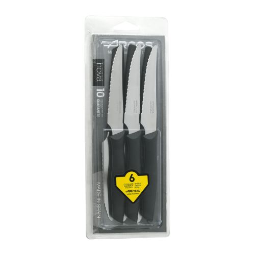 JUEGO 6 CHULETEROS ACERO INOX