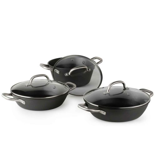 BATERIA NEW CLASSIC HIERRO FORJADO NEGRO 3 PIEZAS