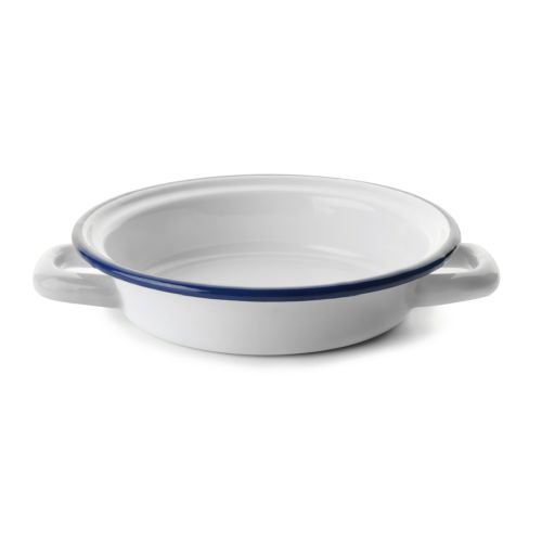 PLATO TAPAS ESMALTE BLANCO 14CM