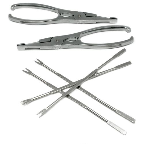 SET MARISCO 2 TENAZAS Y 4 PINCHOS
