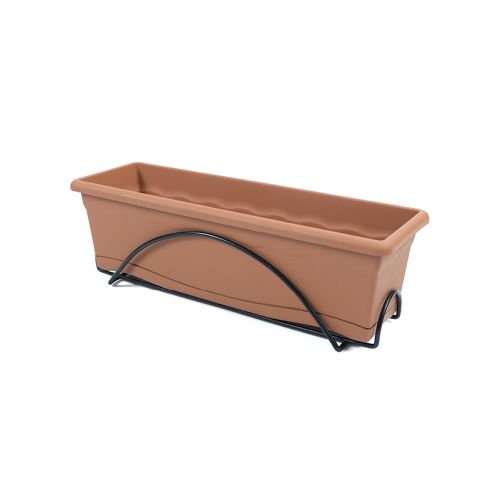 JARDINERA BALCON. 12L 60x20 TERRA C/SOP.
