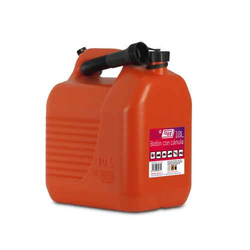 BIDON HOMOLOGADO HIDROCARBUROS CON VALVULA 10L