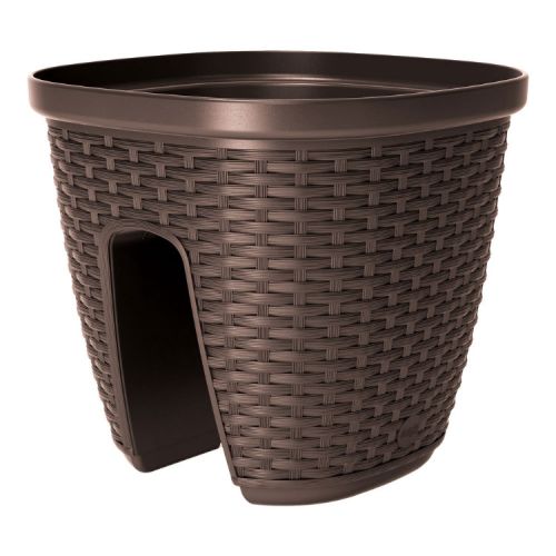 MACETA BARANDILLA 30CM MOCCA