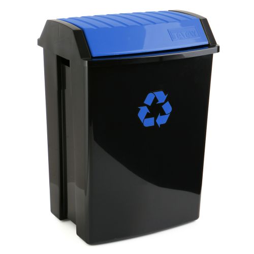 CONTENEDOR RECICLAJE AZUL 50L