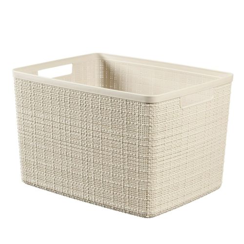 CAJA ORDENACION JUTE CUADRADAL 20L 28x23x36CM