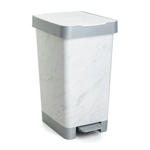 CUBO PEDAL SMART DECO MARBLE 25L