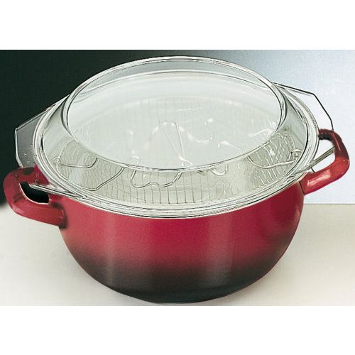 FREIDORA CON CESTILLO Y TAPA VIDRIO 24CM