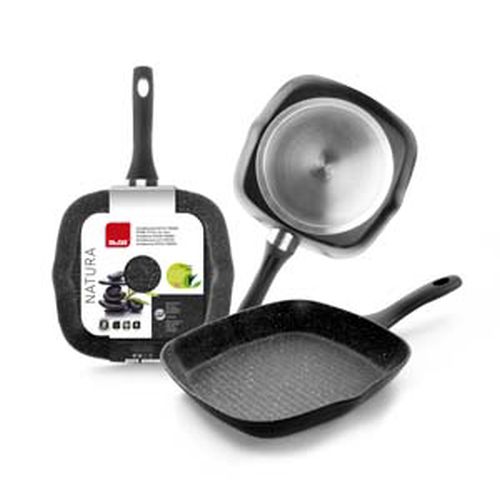 GRILL ALUMINIO INDUCCION PIEDRA 28X28CM