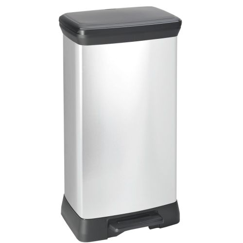 CUBO BASURA PEDAL 50L DECOBIN INOX 39X29X72