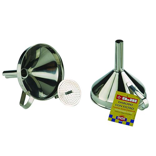 EMBUDO CON FILTRO INOX 10CM