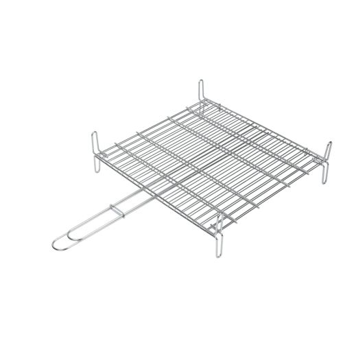 PARRILLA DOBLE INOX. 18/8 25X30X15.5CM