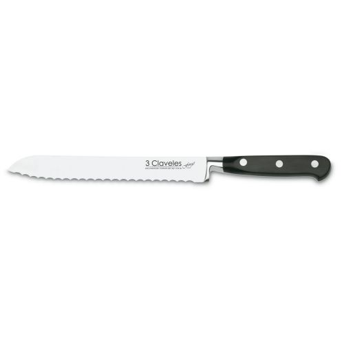 CUCHILLO 3 CLAVELES FORJADO PANERO 20CM