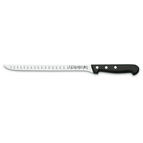 CUCHILLO 3 CLAVELES INOX JAMONERO 24CM