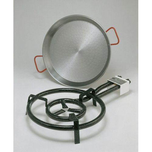 PAELLERO 400MM + PAELLERA PULIDA 42