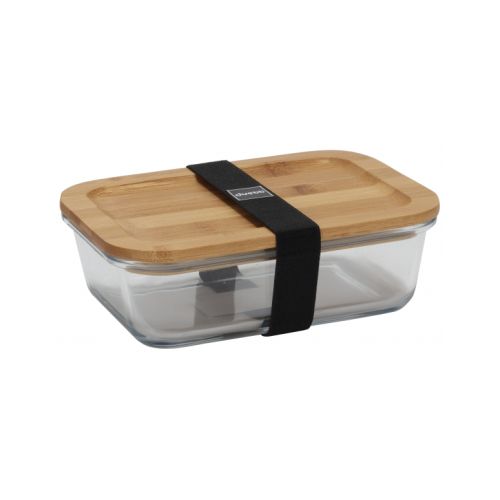 HERMETICO CRISTAL/TAPA BAMBU 1050ML