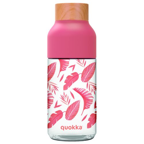 BOTELLA QUOKKA TRITAN ICE PINK BOTANICAL 570ML