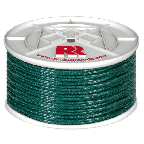 CUERDA CABLEADA PLASTIFICADA 4CABOS 5MM VERDE 100M