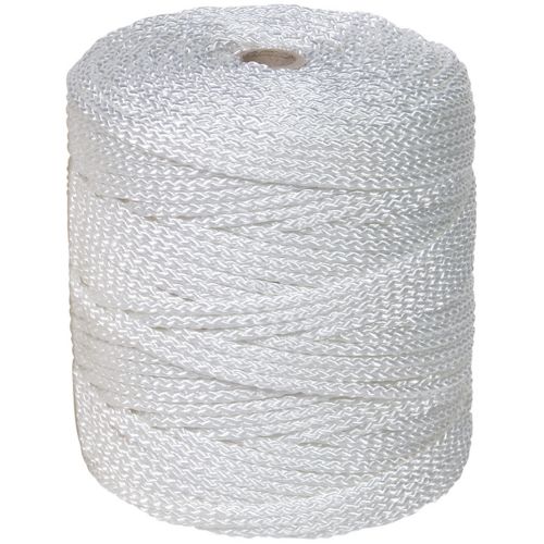 CUERDA TRENZADA POLIAMIDA 6MM BLANCO 100M