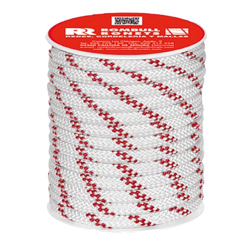 CUERDA POLIESTER CON ALMA 8MM BLANCO 15M