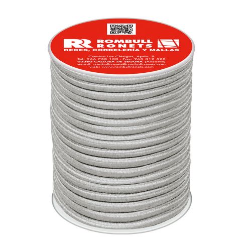 GOMA REDONDA 8MM BLANCO 25M