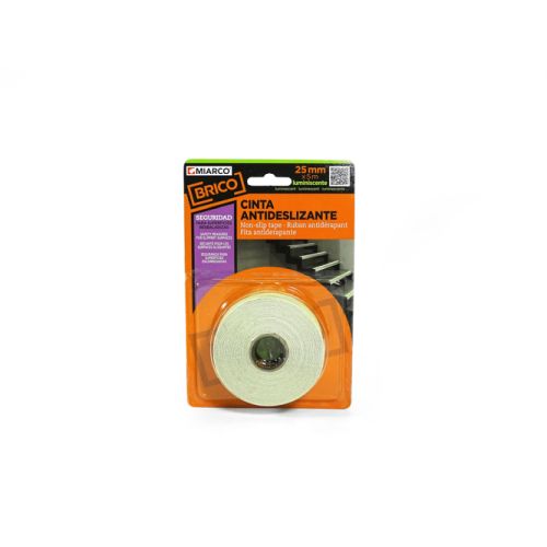 CINTA ANTIDESLIZANTE 25MMX5M LUMINISCENTE
