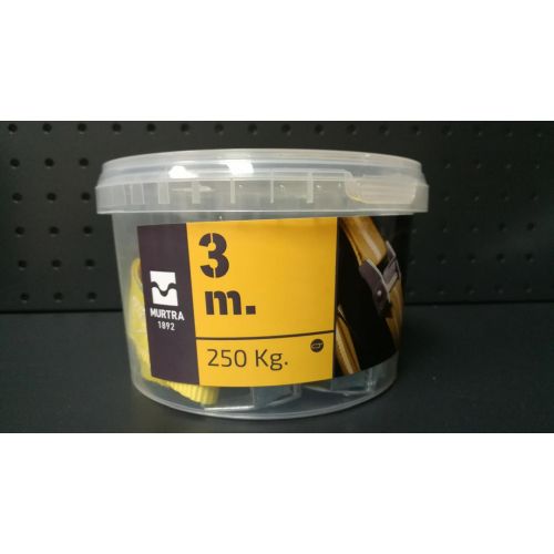 RATCHET 3M X25MM 250KG S/FIN C/HEBILLA 2 UNIDADES