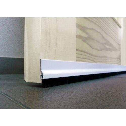 BURLETE ADHESIVO ALUMINIO FLECOS BLANCO 92CM