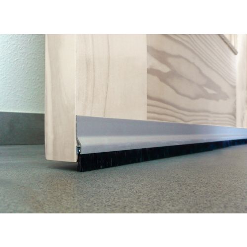 BURLETE ADHESIVO ALUMINIO FLECOS PLATA 92CM