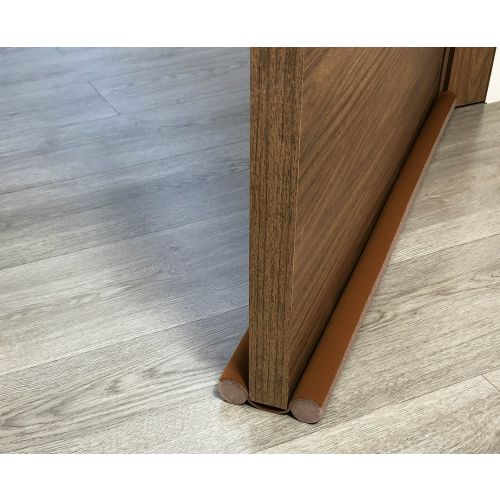 BURLETE BAJO PUERTA RODILLO MARRON 95CM