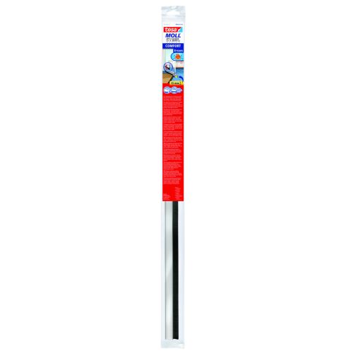 BURLETE ALUMINIO BAJO PUERTA INOX 1M X 40MM