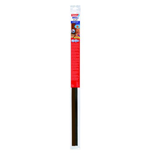 BURLETE ALUMINIO BAJO PUERTA MARRON 1M X 40MM