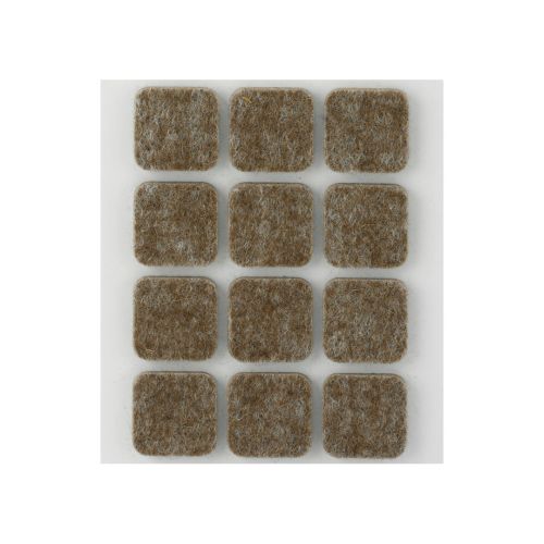 FIELTRO LANA ADHES.22X22 MARRON(12) 4005