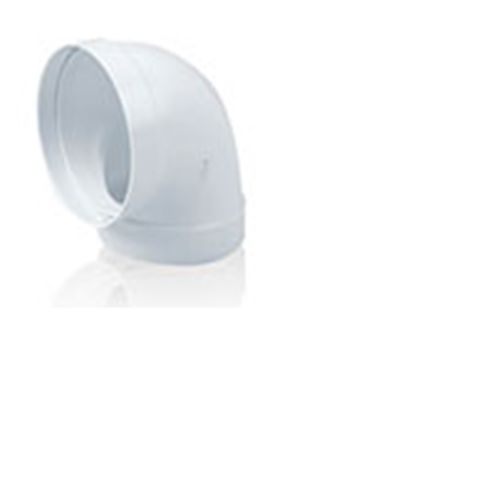 CODO REDONDO TUBO EXTRACCION PVC 90¦ 120MM