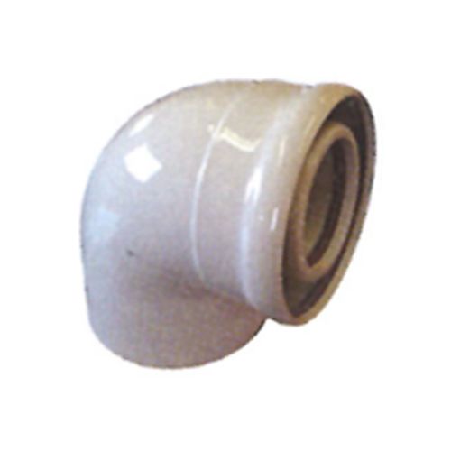 CODO COAXIAL ALUMINIO 87¦ 60/100 MM BLANCO