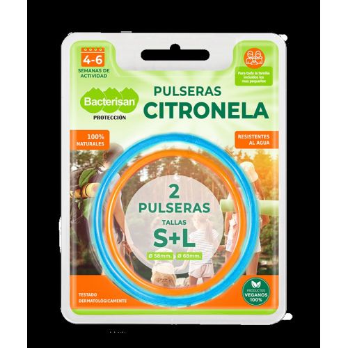 PULSERA ANTIMOSQUITOS CITRONELA S+L