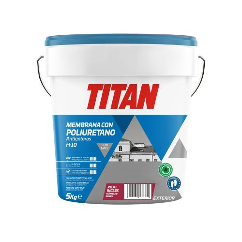 PINTURA IMPERM C/POLIURETANO H10 ROJO INGLES 5KG