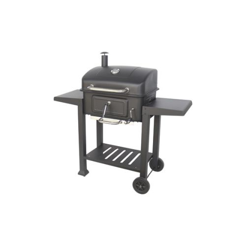 BARBACOA CARBON C/TAPA 2 MESAS 128X59X119CM NATUUR