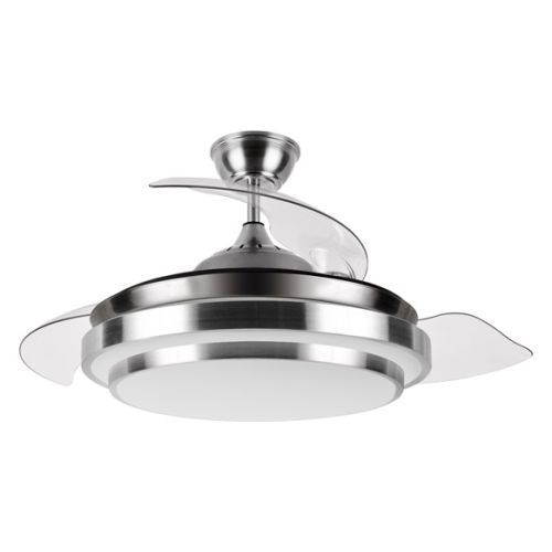VENTILADOR TECHO RETRACTIL ACERO 50CM 35W SONEDAS