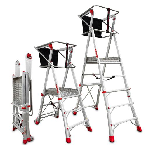 ESCALERA PLEGABLE C/PLATAFORMA 2,60-3,10 3 PELD