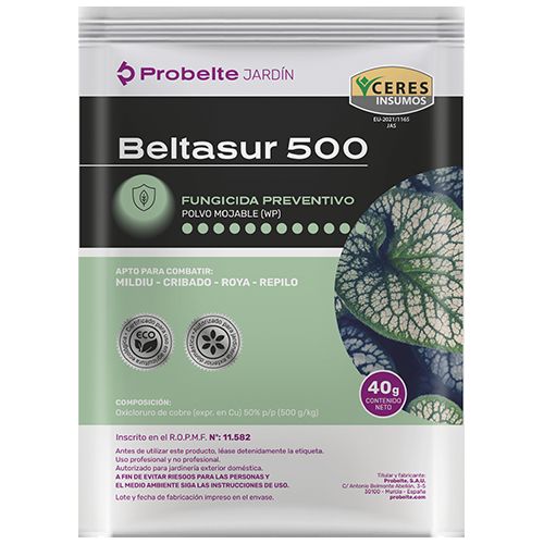 FUNGICIDA POLIVALENTE BELTASUR 500 COBRE 50% 40GR