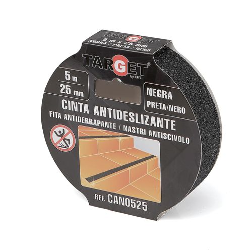 CINTA ANTIDESLIZANTE 5MX25MM NEGRA