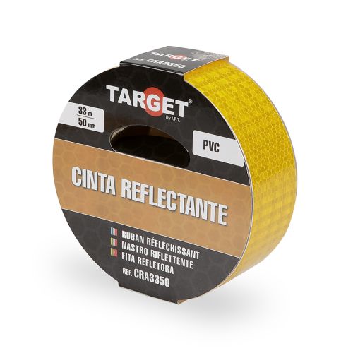 CINTA ADHESIVA REFLECTANTE AMARILLA 33MX50MM