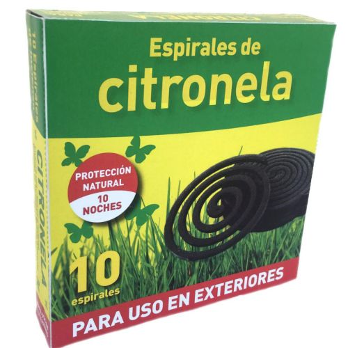 ESPIRAL CITRONELA ANTIMOSQUITOS EXTERIOR 10 UNID