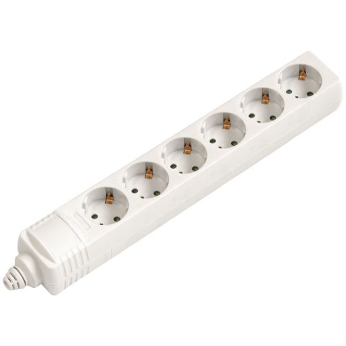 BASE MULTIPLE 6 TOMAS TT 16A-250V BLANCO