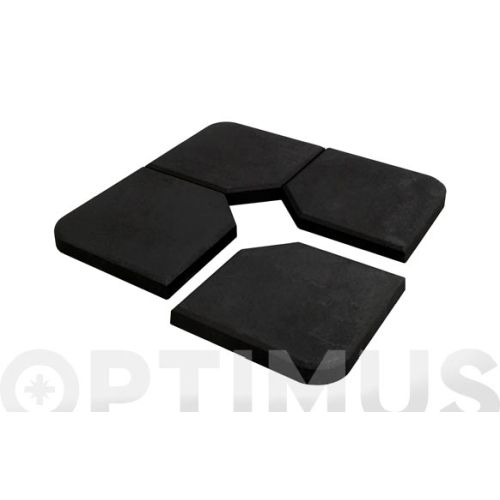 PIE PARASOL EXCENTRICO 1/4 25KG NEGRO