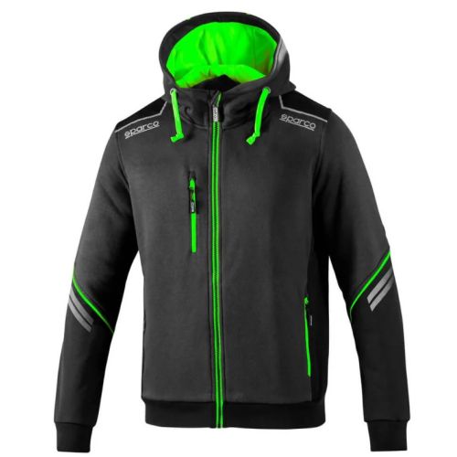 SUDADERA TECNICA GRIS VERDE XXL
